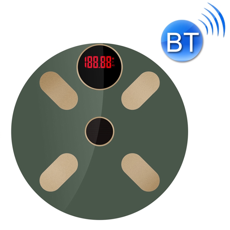 

Home Bluetooth Weight Scale Smart Body Fat Scale USB + Light Energy(Army Green)