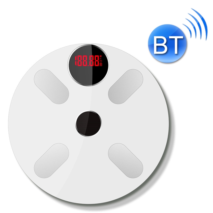 

Home Bluetooth Weight Scale Smart Body Fat Scale USB + Light Energy(White)