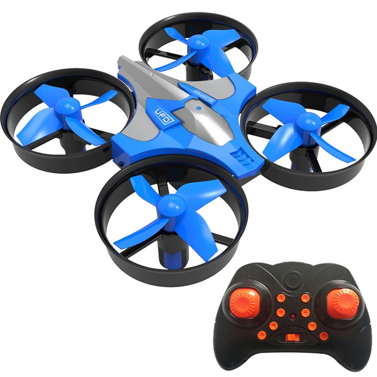 

807 2.4G Mini Four-Axis Aircraft 360 Degree Rotary Small Remote Control Aircraft Children Toys, Colour: Constant Height Version (Blue)
