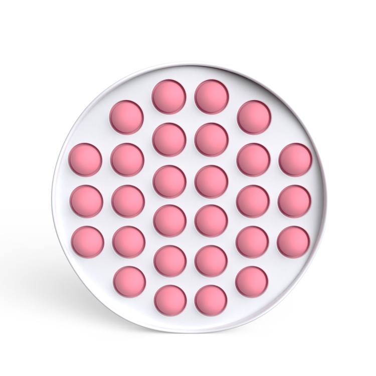 

3 PCS Colorful Finger Pressing Board Desktop Educational Toys For Children, Colour: Round Pink