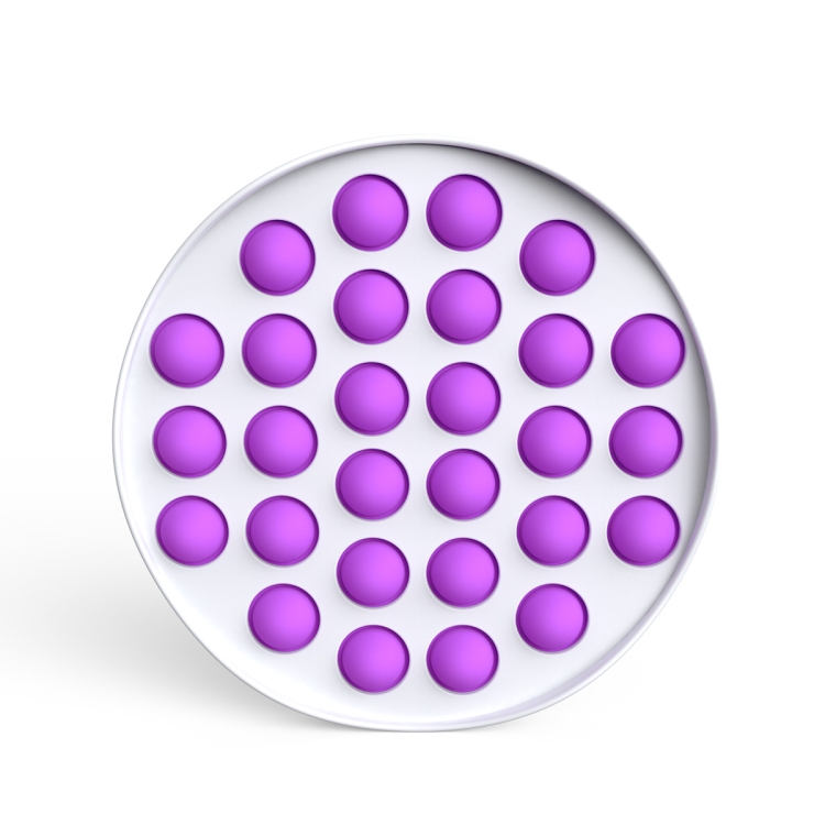 

3 PCS Colorful Finger Pressing Board Desktop Educational Toys For Children, Colour: Round Purple