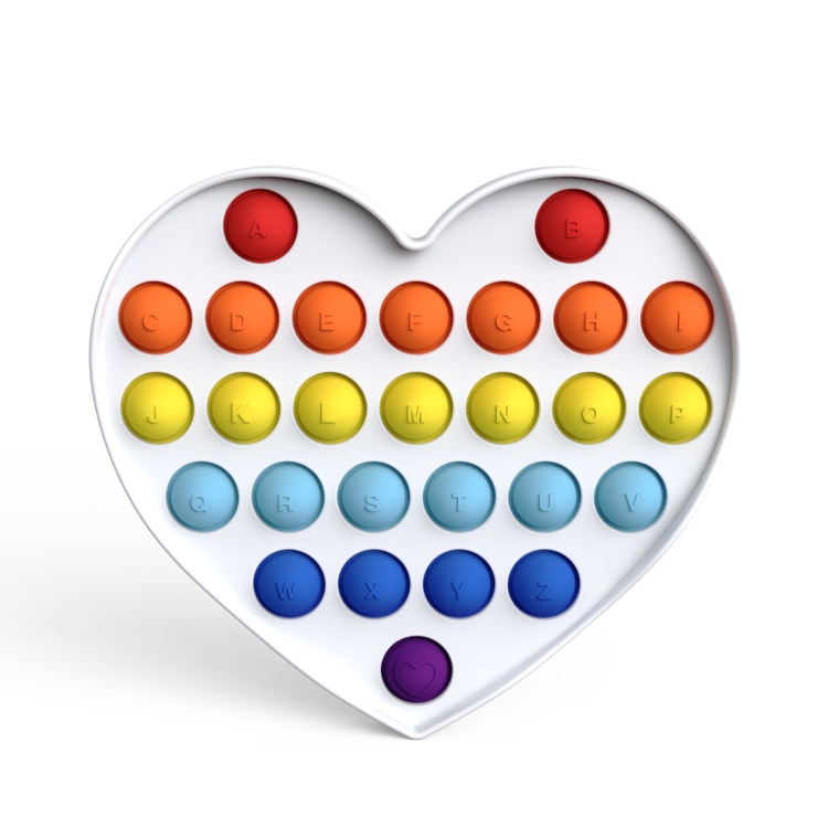 

3 PCS Colorful Finger Pressing Board Desktop Educational Toys For Children, Colour: Love Rainbow