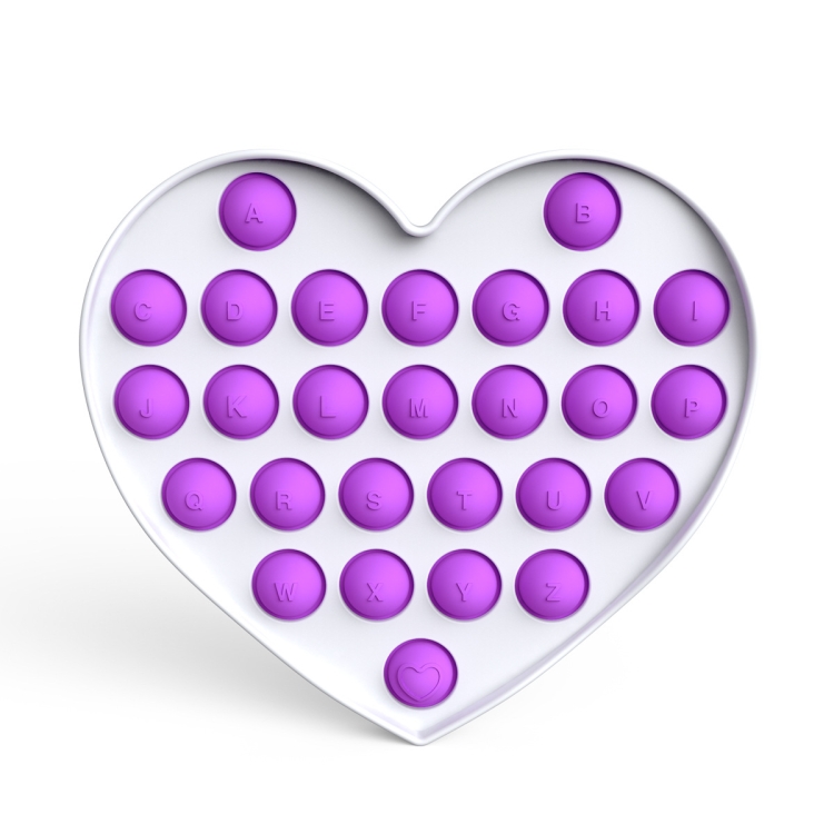 

3 PCS Colorful Finger Pressing Board Desktop Educational Toys For Children, Colour: Love Purple