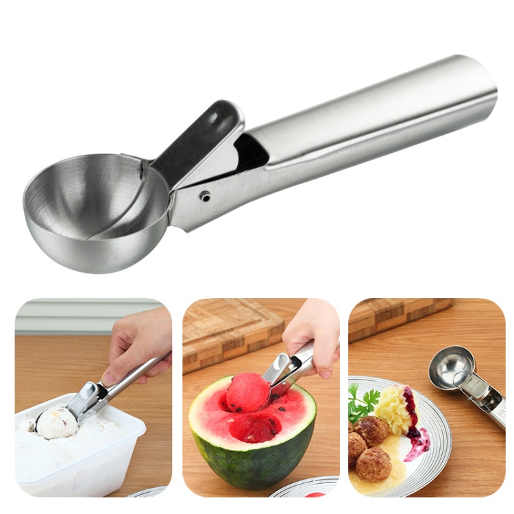 

4 PCS Stainless Steel Ice Cream Spoon Dessert Spoon Ice Cream Scooper