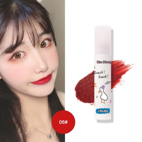 

KISS BEAUTY Velvet Matte Lip Glaze Whitening Lasting And Not Easy To Fade Lipstick Lip Gloss(06 Hello Duck)