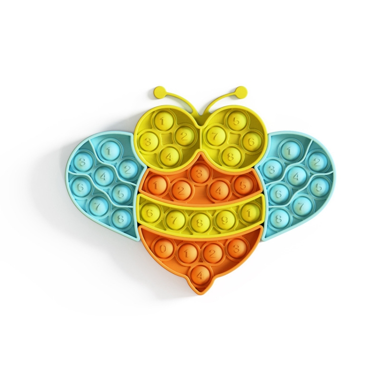 

2 PCS Finger Press Bubble Puzzle Toy Desktop Educational Toy For Children, Colour: Bee