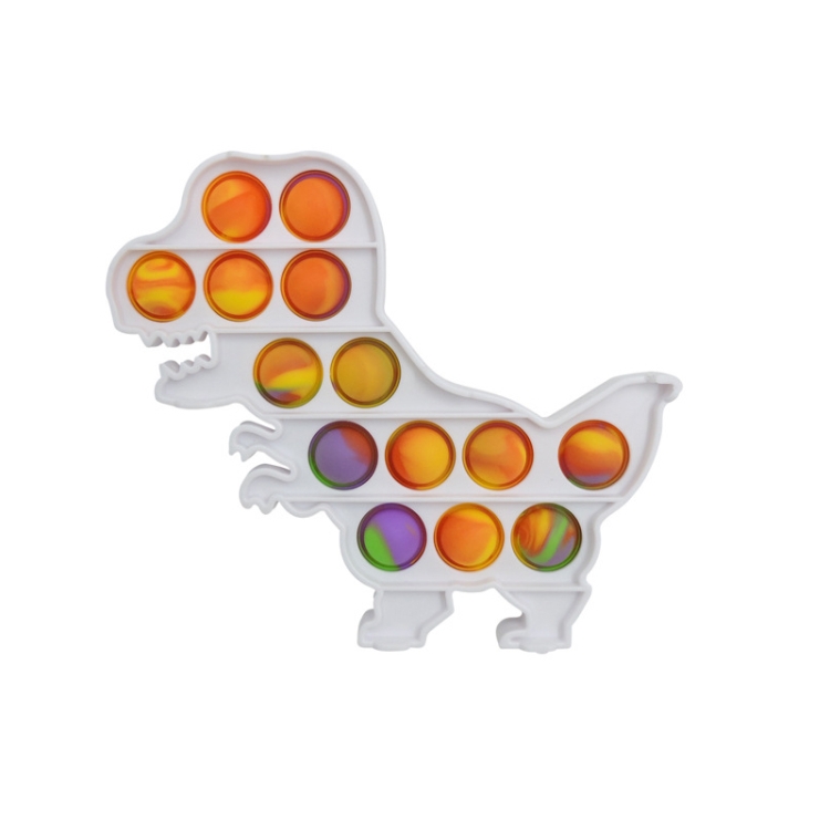 

3 PCS Colorful Children Fingers Press The Bubble Toy Tabletop Game Board, Style: Dinosaur
