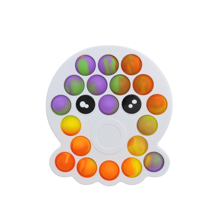 

3 PCS Colorful Children Fingers Press The Bubble Toy Tabletop Game Board, Style: Octopus