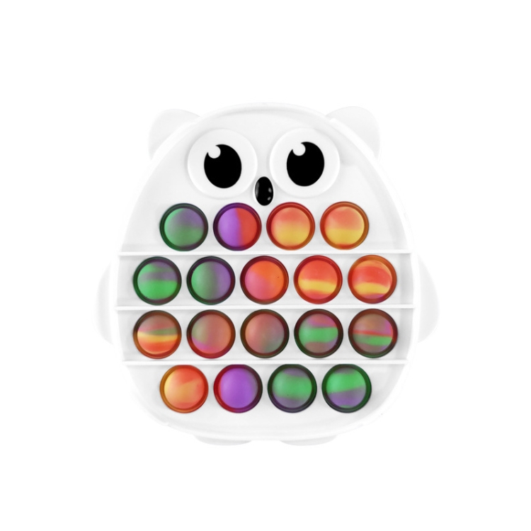 

3 PCS Colorful Children Fingers Press The Bubble Toy Tabletop Game Board, Style: Owl