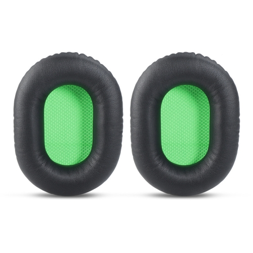 

2 PCS Headset Sponge Cover For Razer V2, Colour: Black Skin Green Net