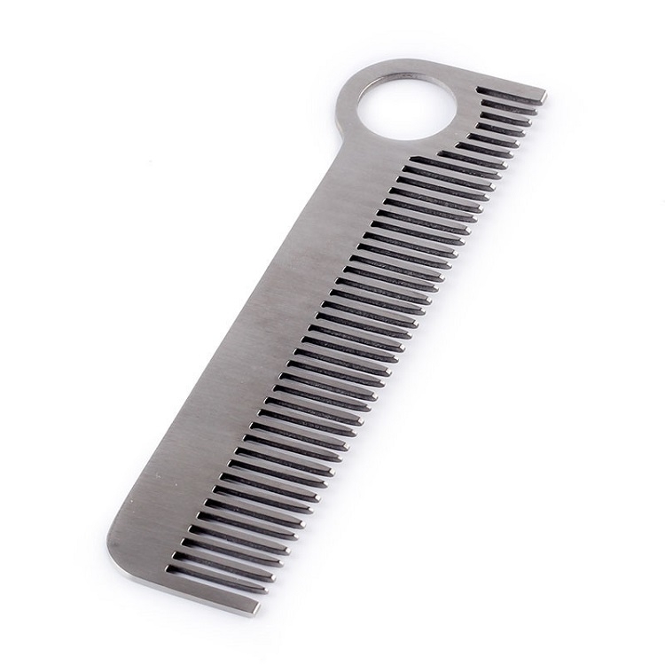 

3 PCS Stainless Steel High-Strength Comb Outdoor EDC Portable Tool(Steel Color)