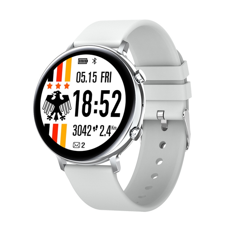 

GW33 1.28 Inch Smart Bluetooth Call Watch Heart Rate Blood Pressure Oxygen Payment Music Bracelet(Silver)