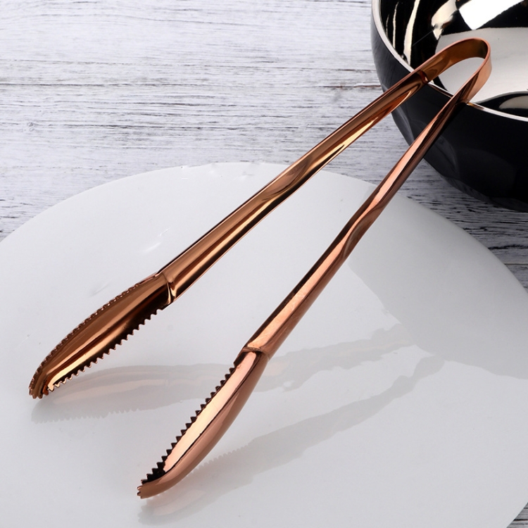 

304 Stainless Steel Food Clip,Style: Ice Clip (Rose Gold)