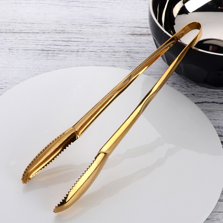 

304 Stainless Steel Food Clip,Style: Ice Clip (Gold)