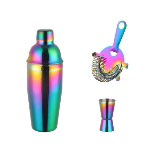 

Stainless Steel Shaker Cocktail Shaker Set Hand Shaker Cup Fancy Shaker Magic Colorful Set