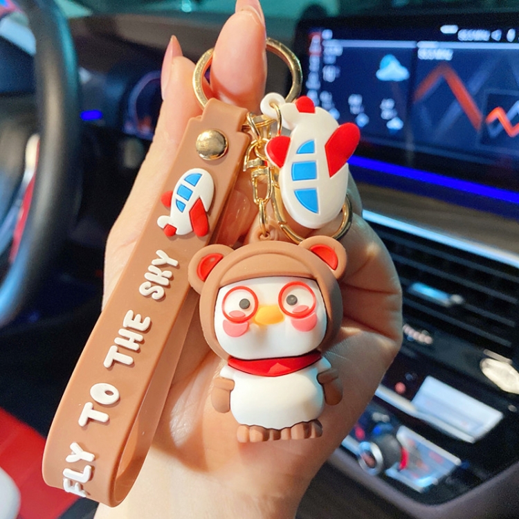 

5 PCS MX-80099 Cartoon Cute Car Key Ring Chain School Bag Pendant Keychain(Bear)