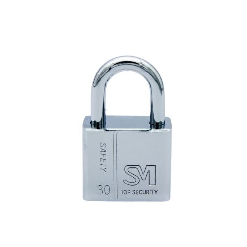 

4 PCS Square Blade Imitation Stainless Steel Padlock, Specification: Short 30mm Not Open