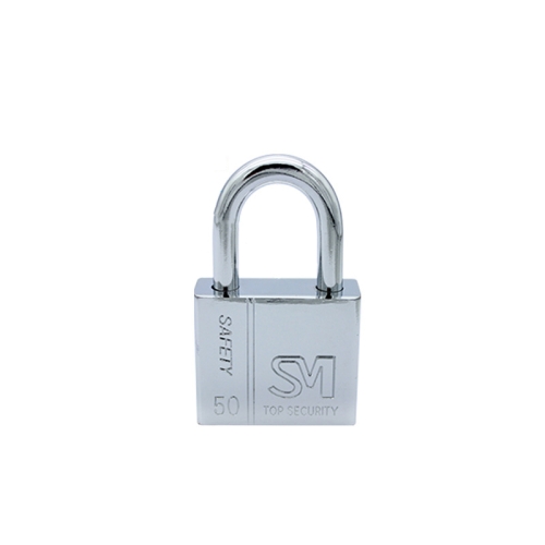 

4 PCS Square Blade Imitation Stainless Steel Padlock, Specification: Short 50mm Not Open