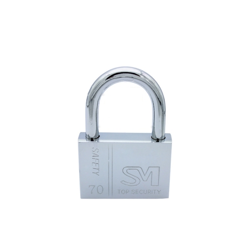 

4 PCS Square Blade Imitation Stainless Steel Padlock, Specification: Short 70mm Not Open