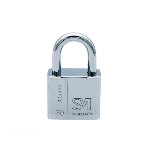 

4 PCS Square Blade Imitation Stainless Steel Padlock, Specification: Short 30mm Open