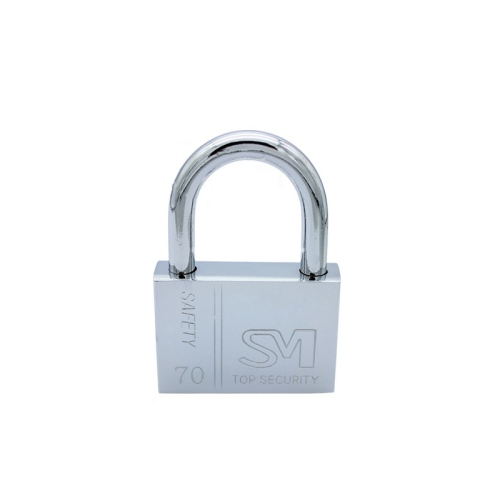 

4 PCS Square Blade Imitation Stainless Steel Padlock, Specification: Short 70mm Open