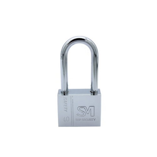 

4 PCS Square Blade Imitation Stainless Steel Padlock, Specification: Long 40mm Open