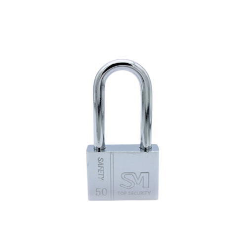 

4 PCS Square Blade Imitation Stainless Steel Padlock, Specification: Long 50mm Open