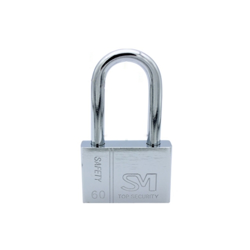 

4 PCS Square Blade Imitation Stainless Steel Padlock, Specification: Long 60mm Open