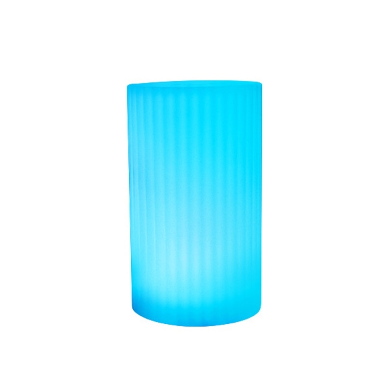 

3W Alexa Voice Control Smart Light WIFI Mobile Phone APP Atmosphere Night Light, Specification: 10x20cm (Cylindrical Vase Light)