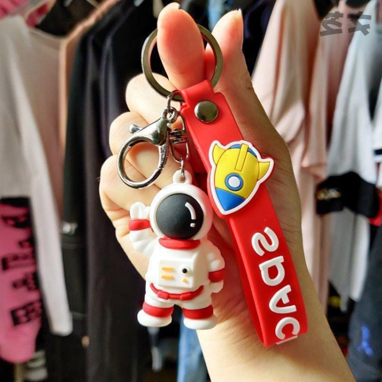 

5 PCS MX-80094 Cartoon Car Soft Keychain Small Pendant(Red)
