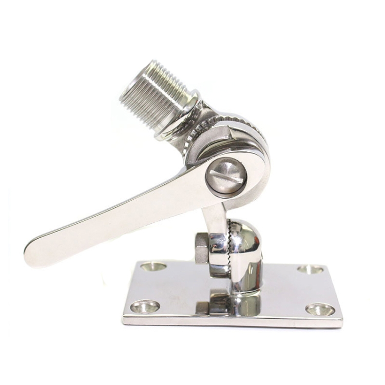 

316 Stainless Steel Marine VHF Adjustable Antenna Base Mount For Boat, Specification: 92mm