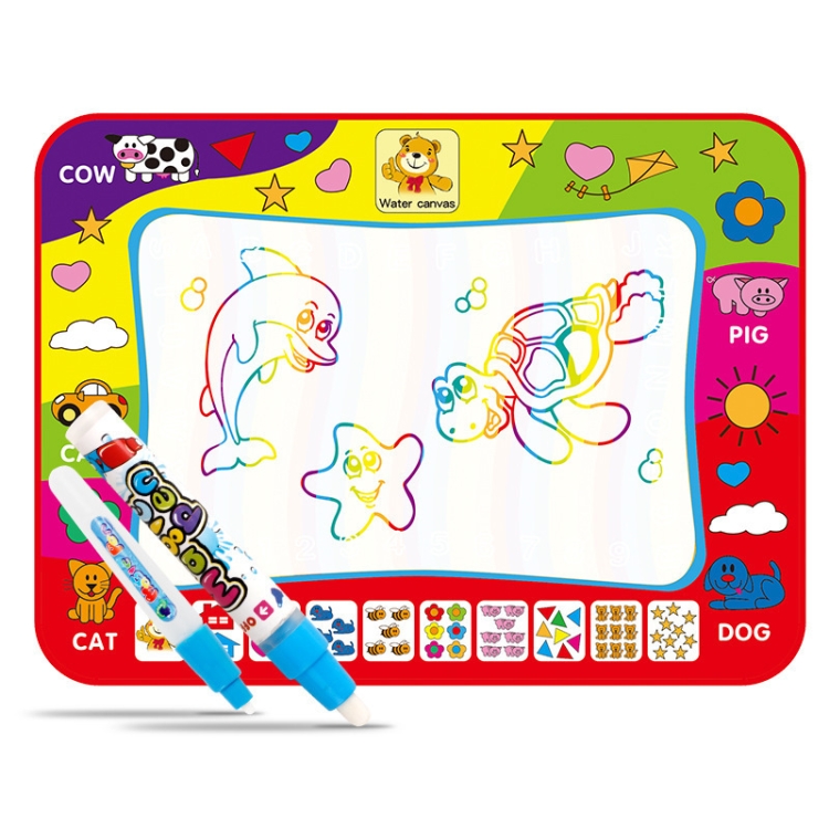 

Children Magic Graffiti Water Drawing Mat, Style: Large Color-Bagged