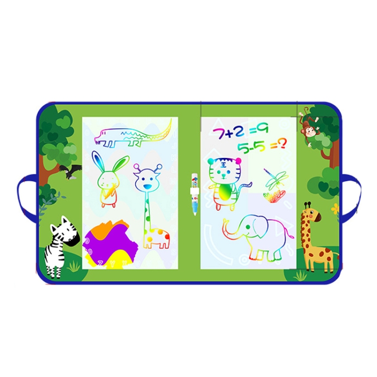 

Children Magic Graffiti Water Drawing Mat, Style: Folding Two-sided