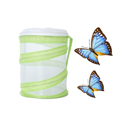 

2 PCS Foldable Butterfly Insect Cage Small Feeding Cage(Green)