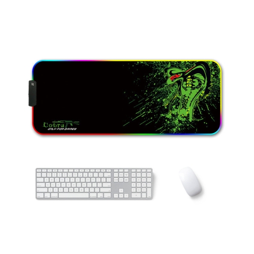 

250x350x4mm F-01 Rubber Thermal Transfer RGB Luminous Non-Slip Mouse Pad(Brontosaurus)