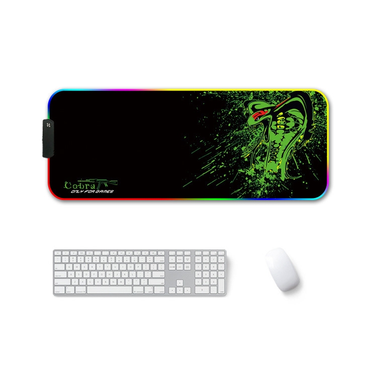 

260x390x4mm F-01 Rubber Thermal Transfer RGB Luminous Non-Slip Mouse Pad(Brontosaurus)