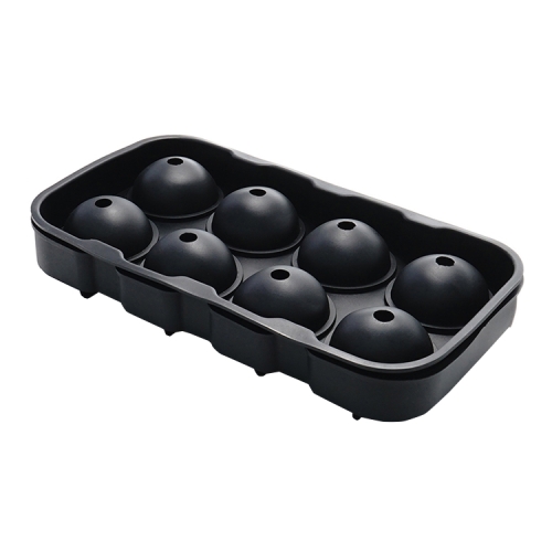 

2 PCS Bar Whiskey Silicone Ice Tray Mold, Specification: 8 Grid Round(Black)