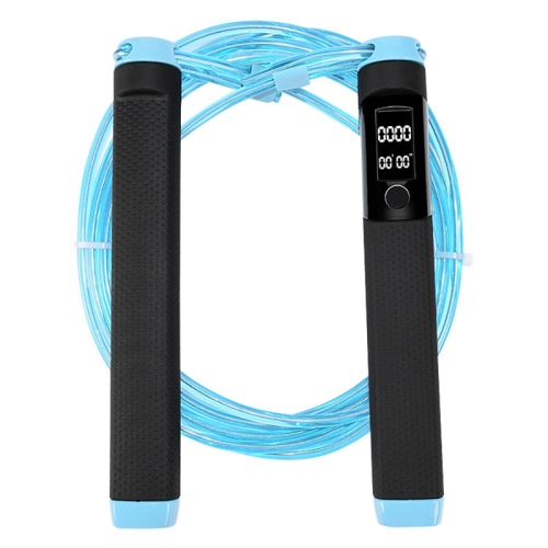 

KYTO 2200 Calorie Counting Electronic Double Color Skipping Rope For Test, Rope Length:3m(Blue)
