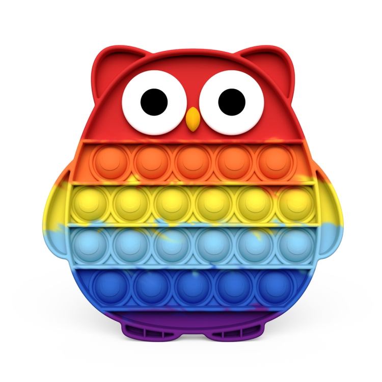 

3 PCS Finger Press Bubble Desktop Educational Toy For Children, Style: Owl