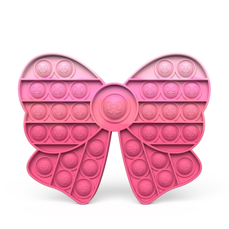 

3 PCS Finger Press Bubble Desktop Educational Toy For Children, Style: Pink Bow