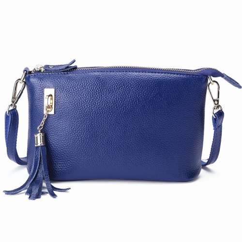 

Ladies Fringed One-Shoulder Diagonal Bag Large-Capacity Casual Bag(Royal Blue)