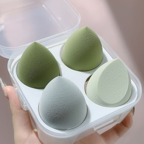 

3 PCS Wet And Dry Beauty Egg Soft Makeup Flutter Set, Specification: 9 Avocado Green