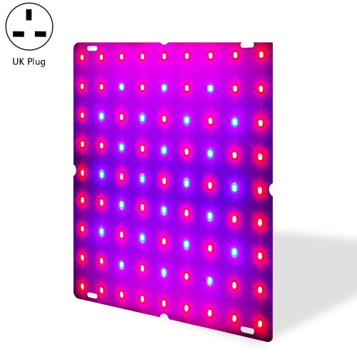 

LED Plant Growth Lamp Red Blue Spectrum Flower Fill Light Planting Lamp Room Quantum Plate Plant Light, Power: 169 Beads UK Plug