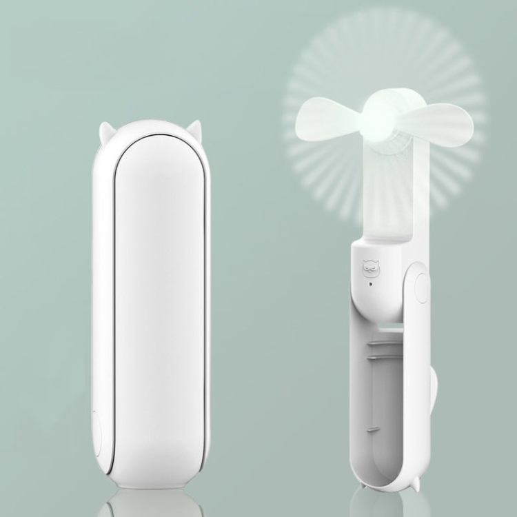 

Mini Handheld Small Fan USB Desktop Portable Fan(White)