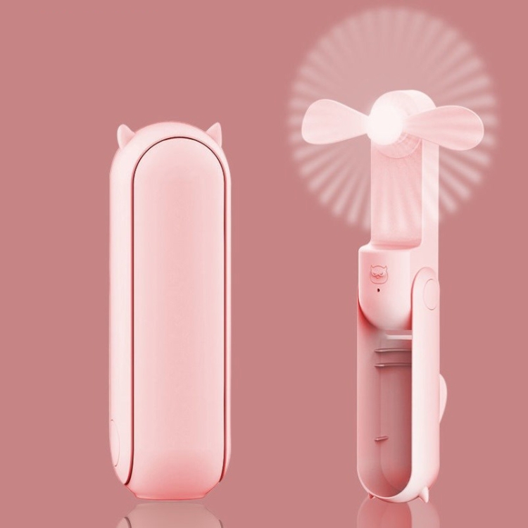 

Mini Handheld Small Fan USB Desktop Portable Fan(Pink)