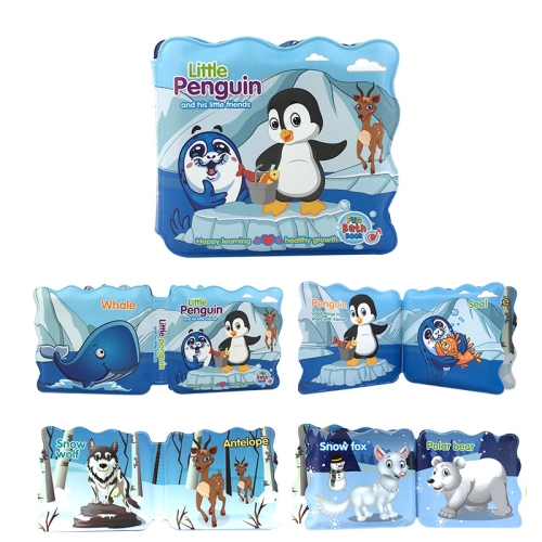 

3 PCS EVA Fun Bath Book For Infants Children Playing In Water Early Education Cloth Book Bath Toy(Little Penguin)