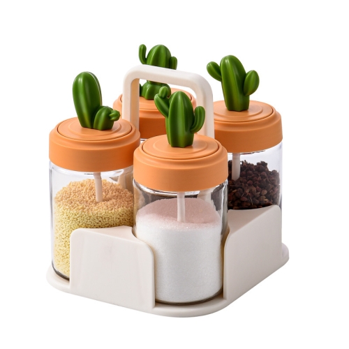 

1160 Cactus Kitchen Season Tank Seasoning Bottle Combination Set, Layer (specification): Four Packs