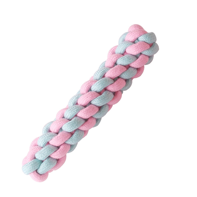 

7 PCS Corn Stick Dog Molar Teeth Cleaning Toy Candy Color Woven Cotton Rope
