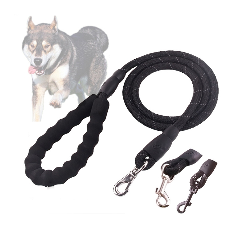 

3 PCS Pet Traction Belt Out Reflective Traction Device Walking Dog Leash,Style: Ordinary (Black)