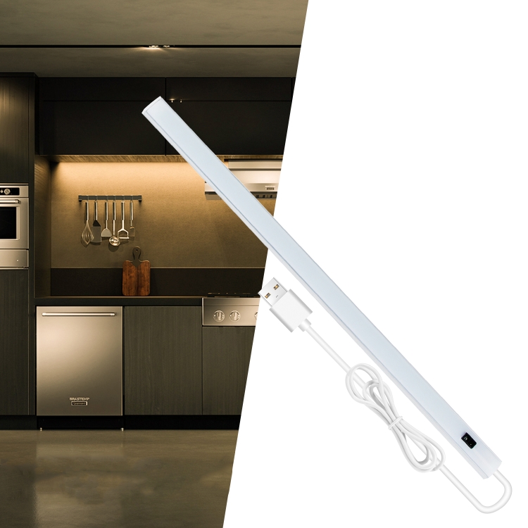 

50cm LED Induction Cabinet Lamp USB Smart Sensing Light Strip(Warm White)